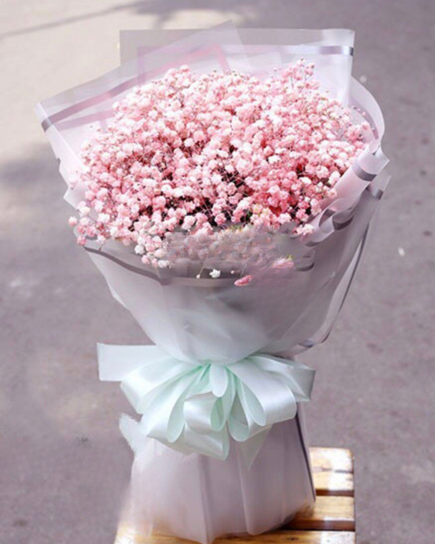 Hoa Hồng: Bó Hoa Baby Hồng - HBT10 - Hoa 20/11 Ngày Nhà Giáo Việt Nam