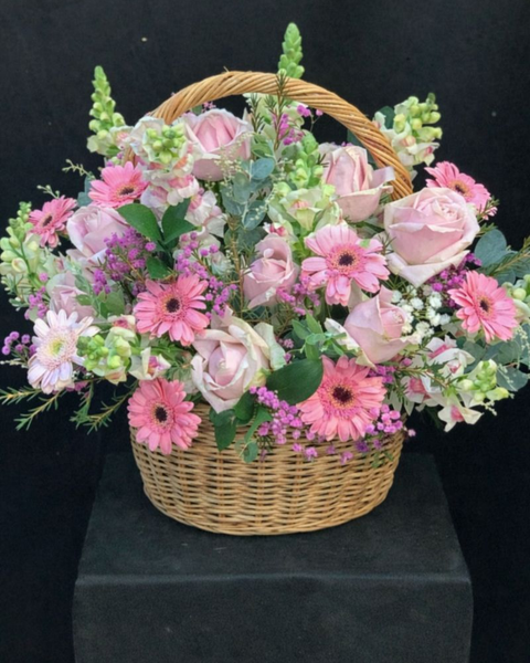 Giỏ Hoa Khai Trương để bàn đẹp: Cõi Mộng Mơ - HG07