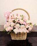  Giỏ Hoa Cẩm Chướng Hồng - HG21- Hoa tặng mẹ 