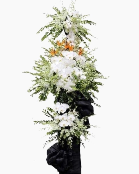 Vòng Hoa Tang Lễ, Viếng Đám Tang Chia Buồn Giao Hoả Tốc, Giá Rẻ: Xót Xa - HTL47 - Vòng Hoa Đám Tang