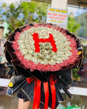  Bó Hoa Tiền 2 Đô Mix Hoa Hồng Sáp - BT10 