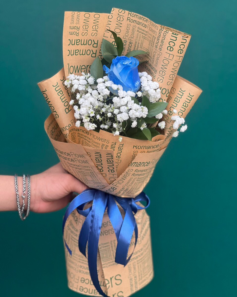  Bó Hoa Hồng Xanh 1 Bông - HBD253 