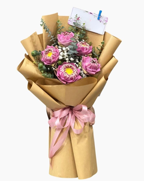 Hoa Hồng: Bó Hoa Sen Hồng - HBD252