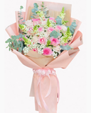  Bó Hoa Hồng Phấn - HBD317 