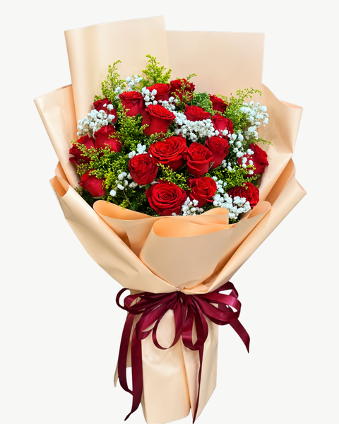 Mẫu Hoa Bó Dài: Bó Hoa Nồng Say Yêu Thương - HBD370