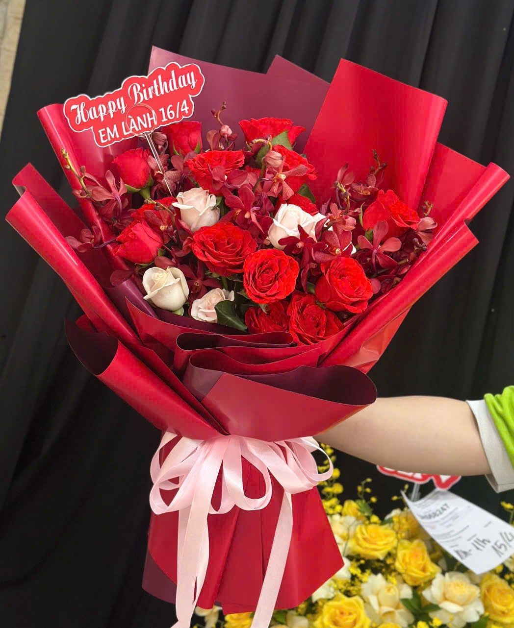  Bó Hoa Đỏ Say - HBD368 