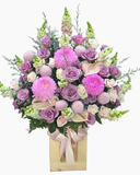  Hộp Hoa Sắc Tím - HH155 