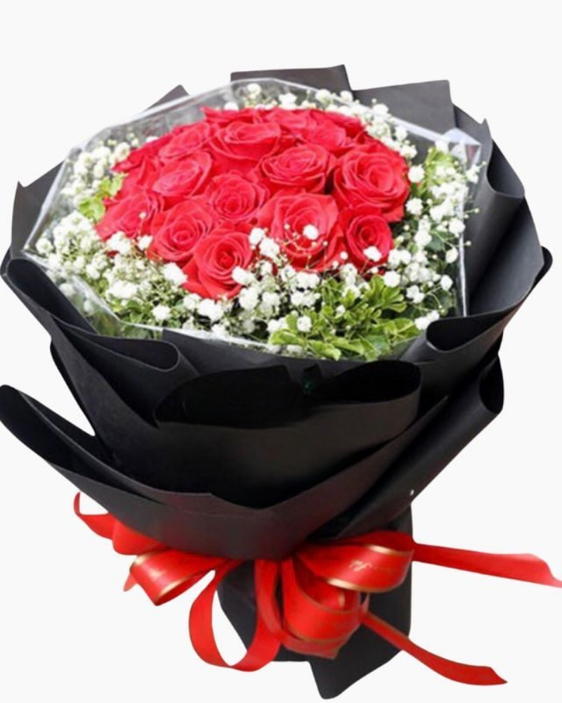  Bên Em - HBT20 - Hoa Hồng 20/10 - Hoa Hồng đỏ và Hoa Baby 