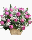  Giỏ Hoa Sen Hồng - HG25 - Hoa 20/11 Tặng Thầy Cô Ý Nghĩa 