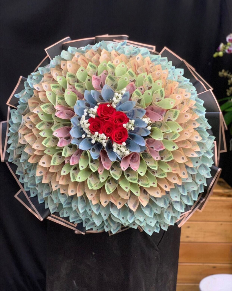  Hoa Bó Tiền Siêu To - BT05 - Hoa 8/3 