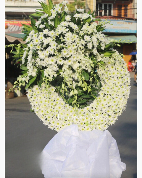 Mẫu Hoa Tươi Màu Trắng sang trọng, nhẹ nhàng, tinh khiết: ha-trang-htl17