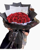 Rực Cháy - HST21 - Bó Hoa Hồng Sáp Kim Tuyến Đỏ 30 Bông - Hoa 20/10 