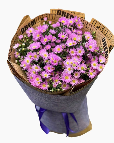 Mẫu Hoa Tươi Màu Tím: Bó Hoa Thạch Thảo Tím - HBT57