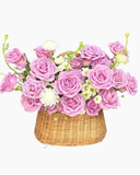  Giỏ Hoa Hồng Tím Yêu - HG96 