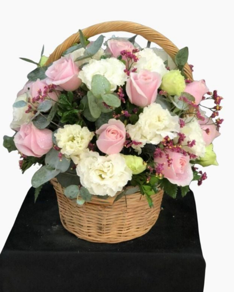  Giỏ Hoa Hồng Xinh - HG06 - Hoa 20/11 Tặng Thầy Cô Ý Nghĩa 