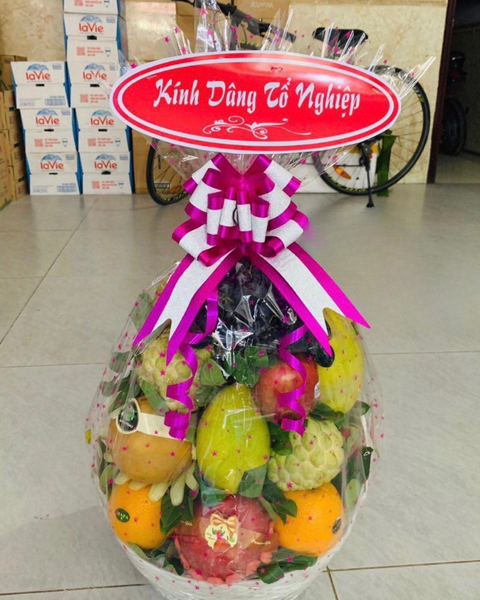 Mẫu Hoa Đẹp Được Nhiều Người Yêu Thích Nhất - Điện hoa online: Giỏ Trái Cây - GTC60 - Điện Hoa