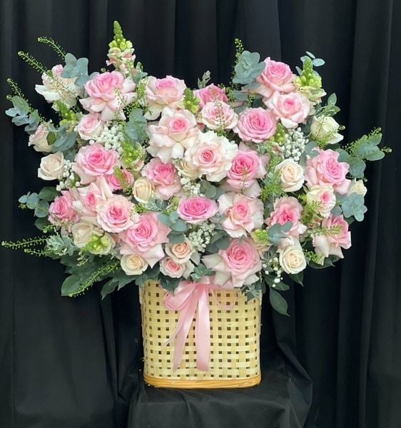 Mẫu Hộp Hoa Tươi Cao Cấp, Sang Trọng - Hoa Hồng Cắm Hộp Đẹp Nhất: Hộp Hoa Công Chúa - HH177