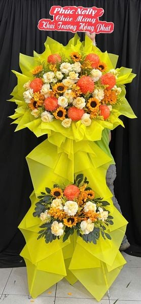 Hoa Hướng Dương: Kệ Hoa Kim Sắc Hưng Thịnh - HCM135