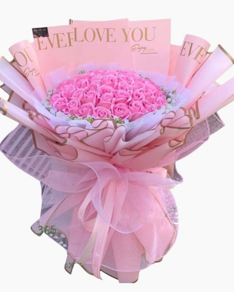  Bó Hoa Sáp Pink Girl - HST19 - Hoa 20/10 