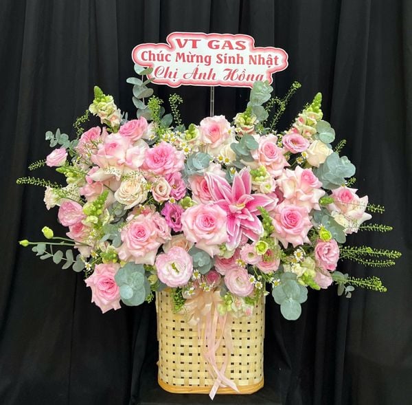 Mẫu Hộp Hoa Tươi Cao Cấp, Sang Trọng - Hoa Hồng Cắm Hộp Đẹp Nhất: Hộp Hoa Công Nương - HH179