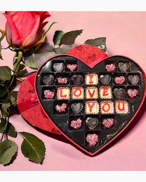 Hộp chocolate đẹp cho tình yêu ngọt ngào: Hộp Chocolate I Love You - HCCL01 - Tặng 14/2