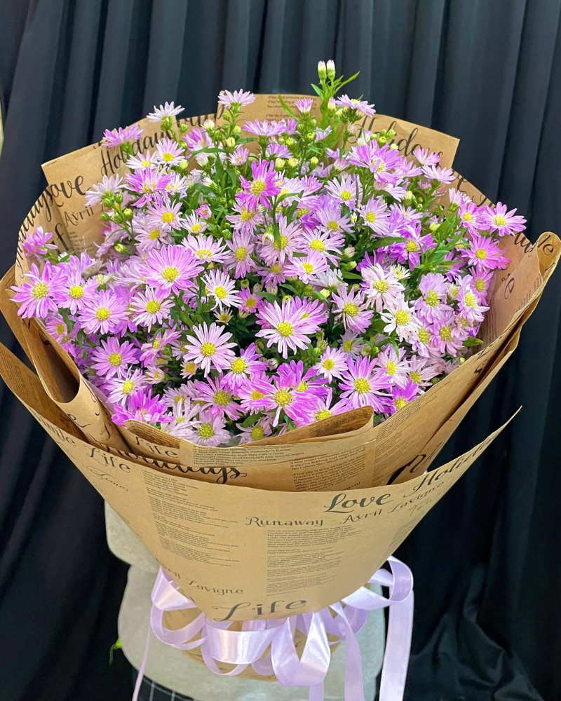  Bó Hoa Tím Yêu - HBT107 