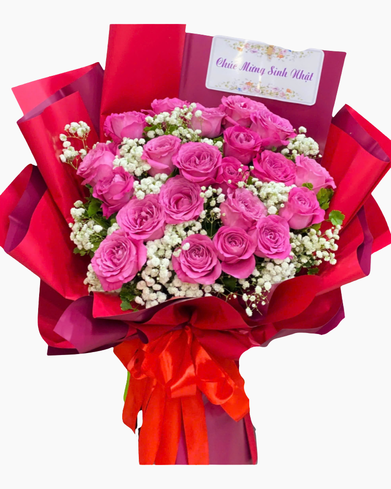  Bó Hoa Sắc Son  - HBD315 