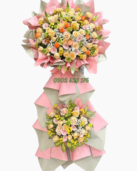 Hoa Hồng: Kệ Hoa Khai Trương Phú Quý Nở Hoa - HCM71