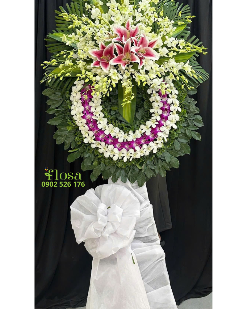  Vòng Hoa Kính Trọng   - HTL188 