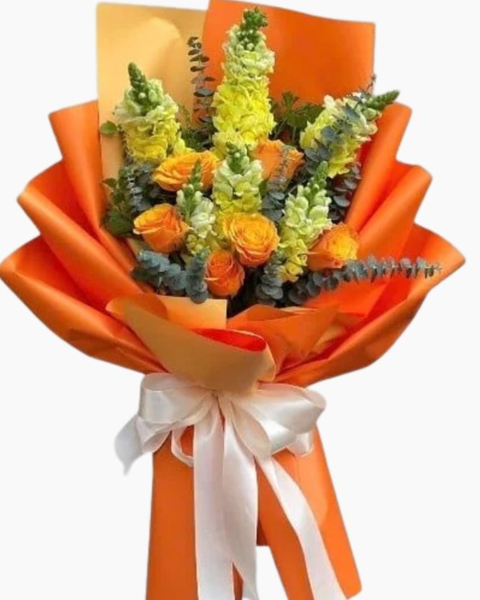 Mẫu Hoa Sự Kiện, Hoa để bàn: Bó Hoa Orange Bloom - HBD275