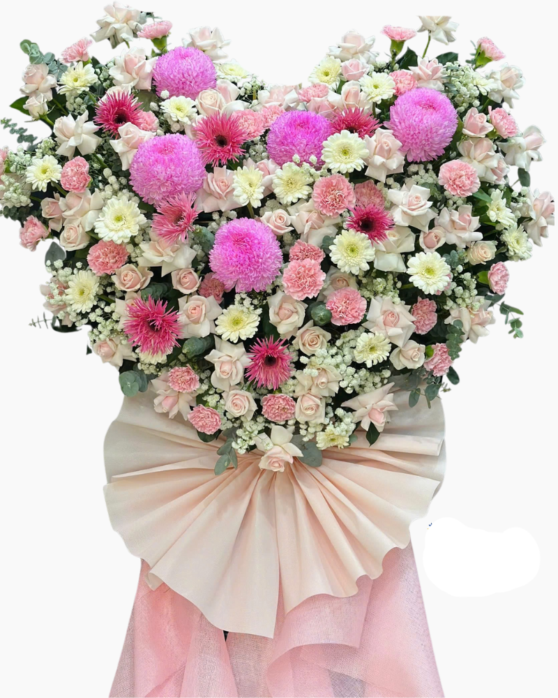  Kệ Hoa Trái Tim Hồng - HCM93 