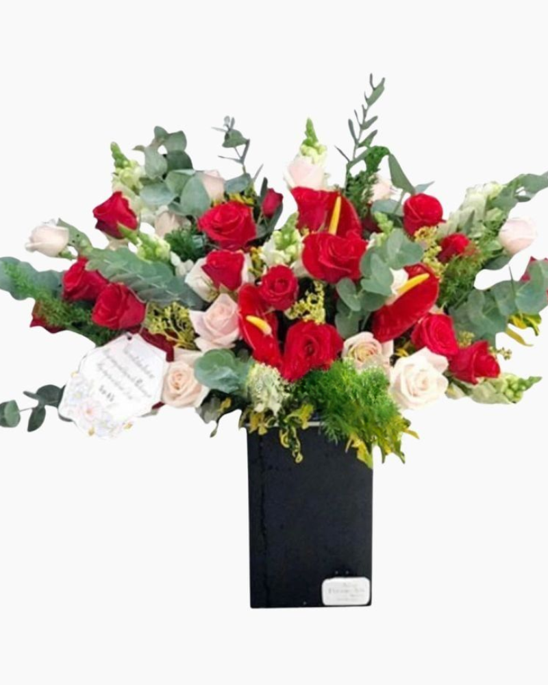  Hộp Hoa Hồng Đỏ Tươi - HH34 