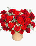  Hộp Hoa Hồng Đỏ Thuần  - HH119 