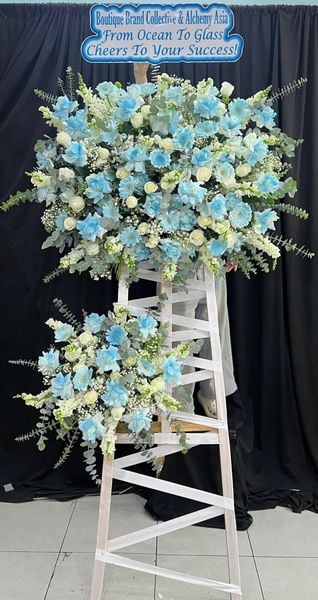 Hoa Chúc Mừng - Mẫu Lẵng Hoa, Kệ Hoa, Bó Hoa Đẹp Nhất: Kệ Hoa Ocean Bloom Symphony - HCM141