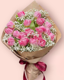  Bó Hoa Tulip Hồng - HBD120 - Hoa 8/3 