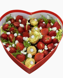  Hộp Hoa Trái Tim Dâu Tây Mix Chocolate - TC51 - Quà 14/2 