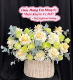  Giỏ Hoa Sắc Xanh Dịu Dàng - HG106 