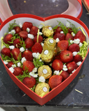  Hộp Hoa Trái Tim Dâu Tây Mix Chocolate - TC51 - Quà 14/2 