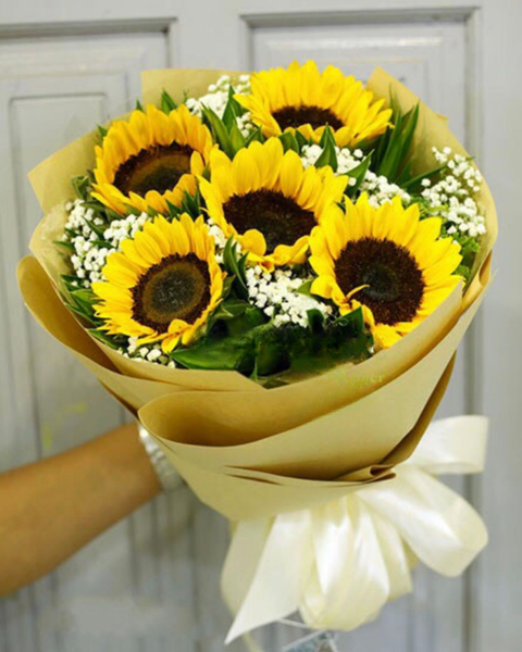 Hoa tặng người yêu đẹp nhất, bó hoa tặng bạn gái lãng mạn ý nghĩa: Bó Hoa Ánh Dương
