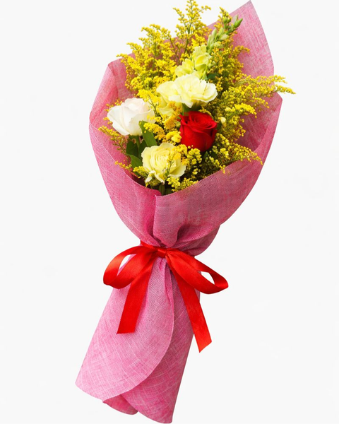 Mẫu Hoa Sự Kiện, Hoa để bàn: Bó Hoa Nồng Ấm Thành Công - HBD35