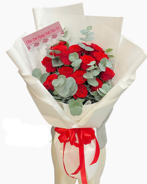 Hoa hồng 8/3: Bó Hoa Ấm Lòng - HBD326