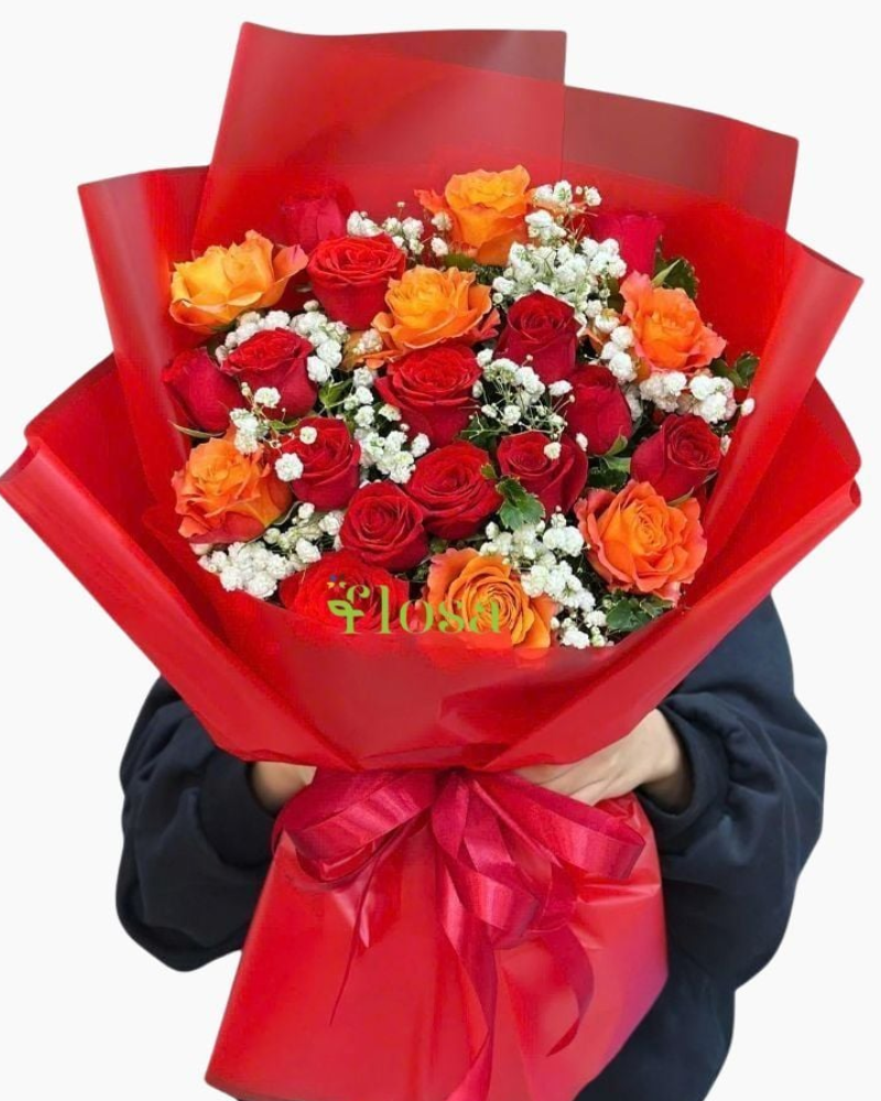  Bó Hoa Rực Cháy Yêu Thương - HBD309 