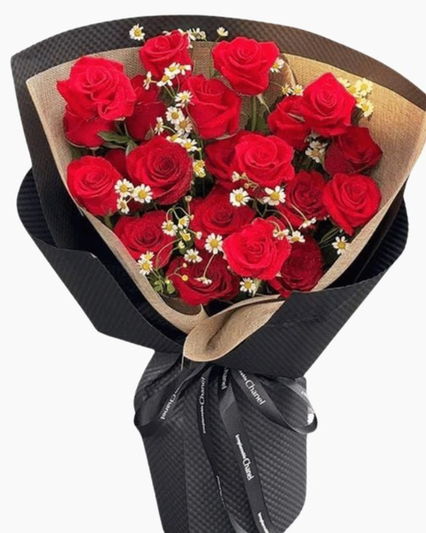 Bó hoa hồng đỏ - Red Amour - HBD274