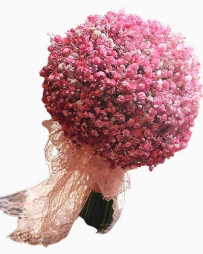  Bó Hoa Cưới Cầm Tay Baby Hồng - HC62 