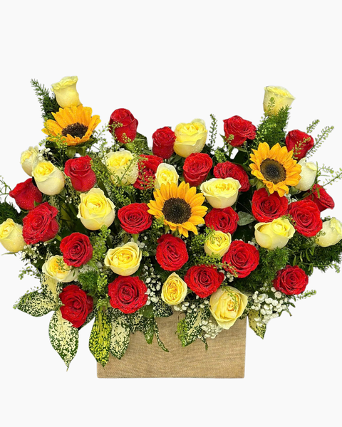 Hoa Tặng Mẹ 8/3 Đẹp, Ý Nghĩa Nhất Nhân Ngày Quốc Tế Phụ Nữ:  Hộp Hoa Đỏ Thuần- HCH135 