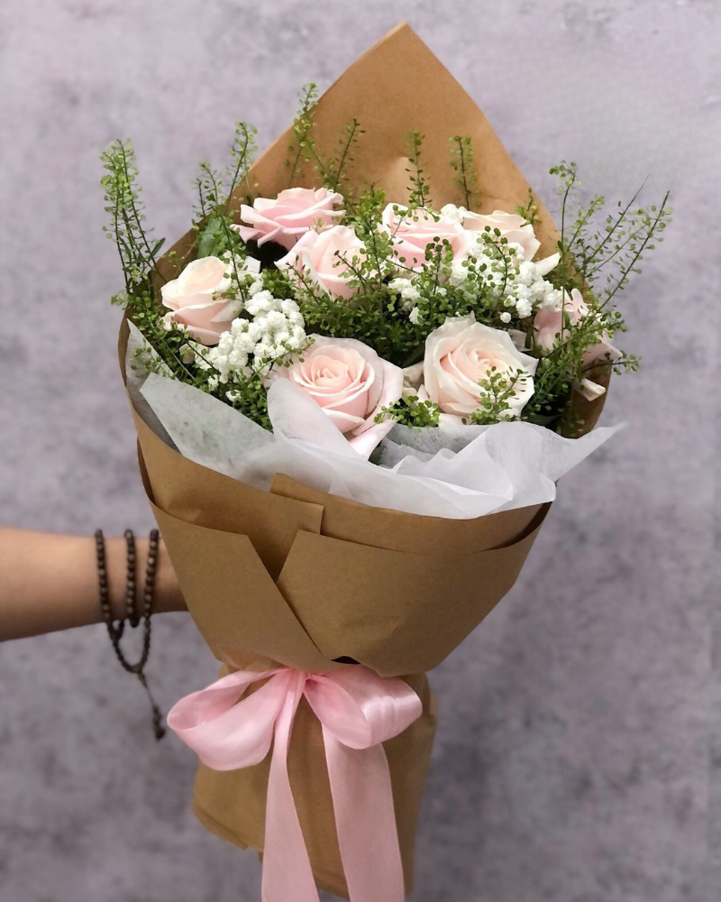  Bó Hồng Pastel - HBD238 - Hoa ngày 20/11 