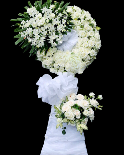 Vòng Hoa Tang Lễ, Viếng Đám Tang Chia Buồn Giao Hoả Tốc, Giá Rẻ: Tưởng Nhớ - HTL19 - Vòng Hoa Đám Tang