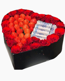  Hộp Quà Dâu Tây Mix Hoa Hồng - HH50 - Hoa 20/10 