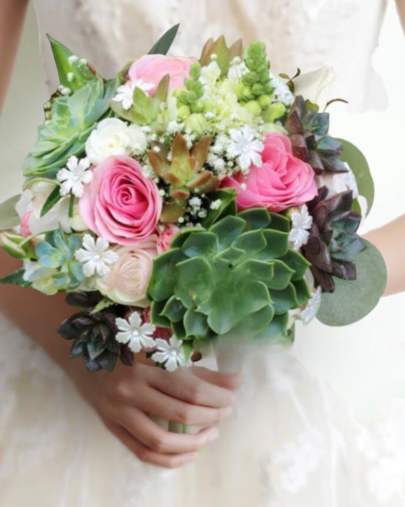  Bó Hoa Cưới Cầm Tay Cô Dâu Hoa Hồng - HC05 