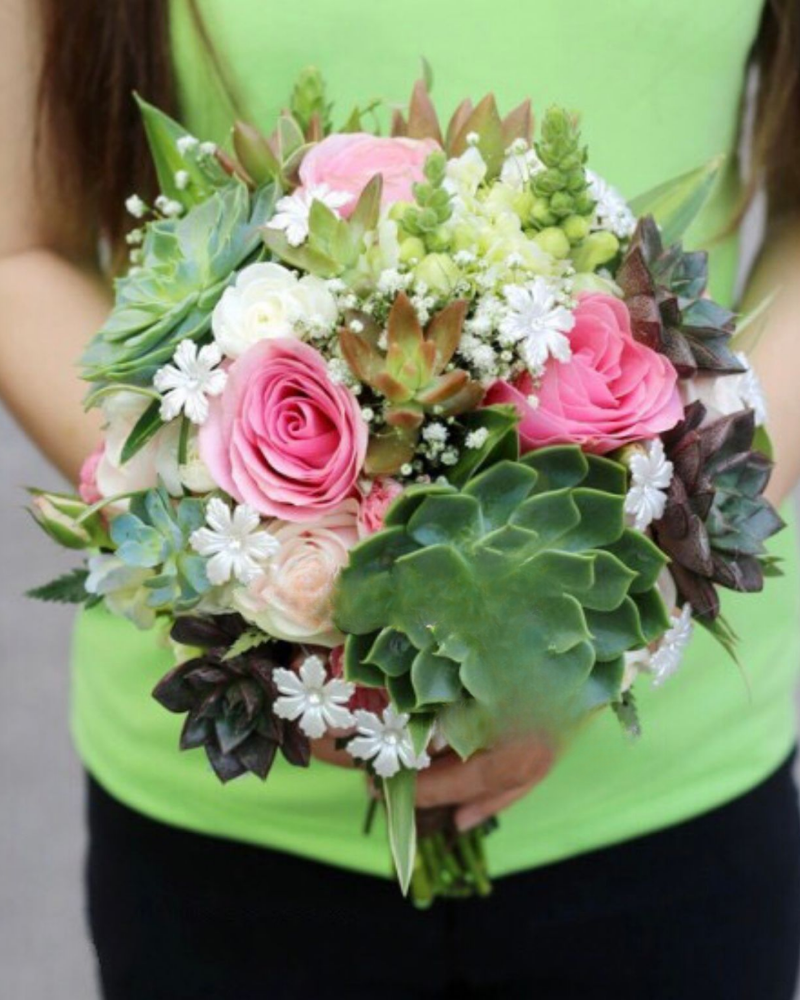  Bó Hoa Cưới Cầm Tay Cô Dâu Hoa Hồng - HC05 